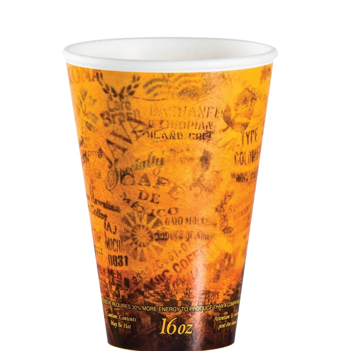 Dart Container - 16 Oz Paper Wrapped Foam Cup Fits for 16RCL, Pack of 1000 - DRT16U16ESC