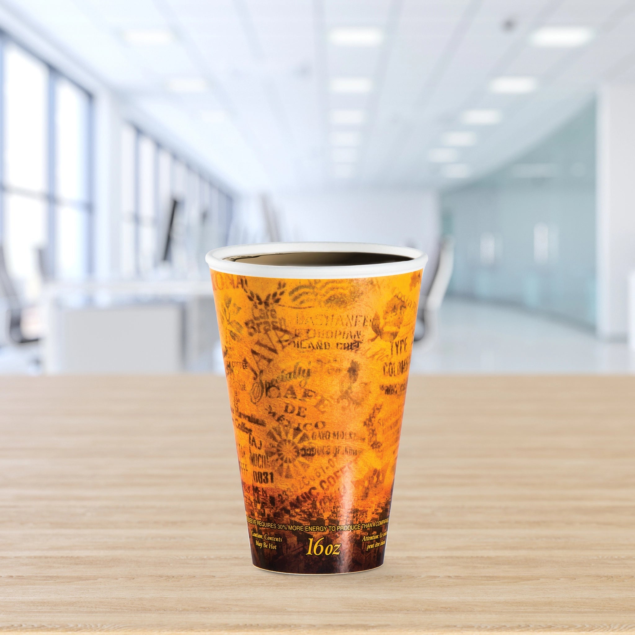 Dart Container - 16 Oz Paper Wrapped Foam Cup Fits for 16RCL, Pack of 1000 - DRT16U16ESC