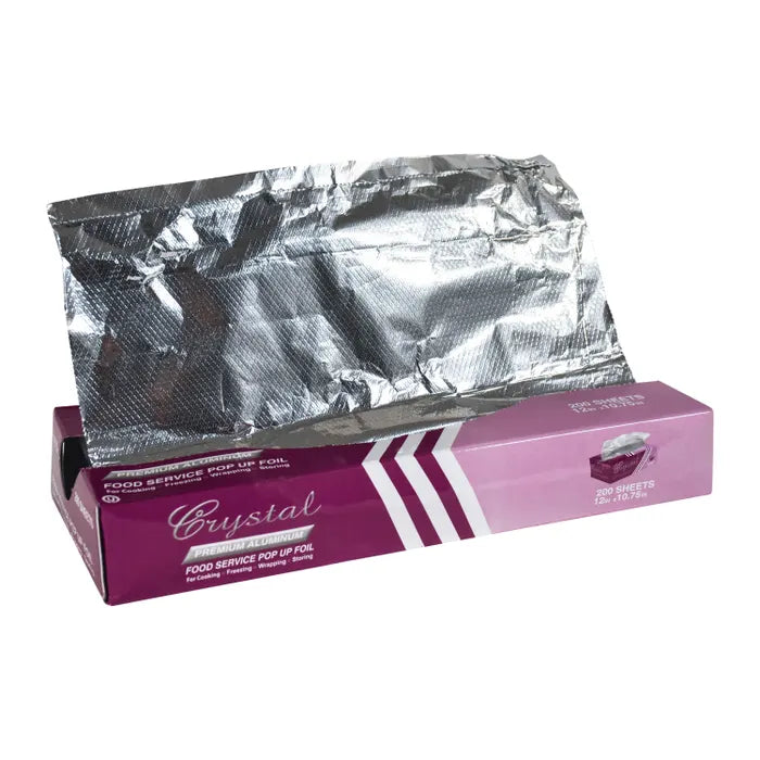 Crystalware - 9" x 10.75" Interfolded Foil Pop Up Sheets, 500/bx, 6bx/cs - CSWFPU9103000