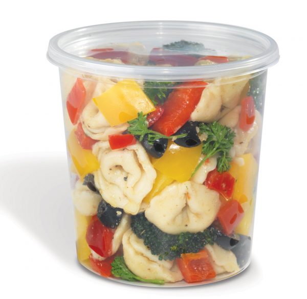 Placon - 24 Oz Clear Deli Container, Pack of 500 - 235140