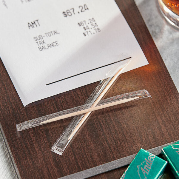 Royal Paper - 80-100C Individually Wrapped Plain Toothpicks, Pack of 1000 - 470710