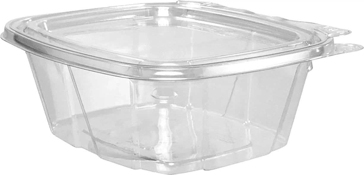 Dart Container - 16 Oz PET Plastic Tamper-Evident/Resistant Container with Clear Flat Lid - CH16DEF