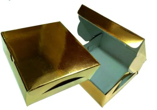 New Method Packaging - 10" Square Gold Corrugated, Pack of 250 - IMPCSG10