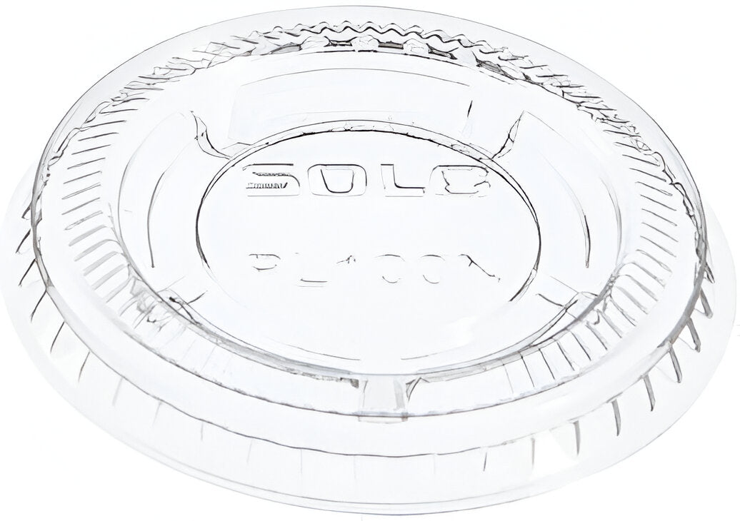 Dart Container - 100 PC Solo Ultra Clear Souffles PET Flat Lid Fits For Plastic Portion Cups, 2500/Cs - PL100N