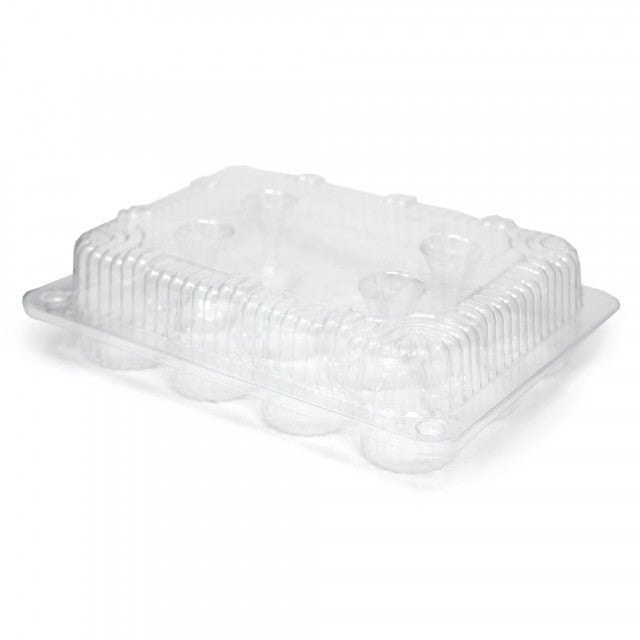 Detroit Forming - 12 Compartment Mini Cupcake/Muffin Hinged Container, Pack of 300 - DFILBH6162
