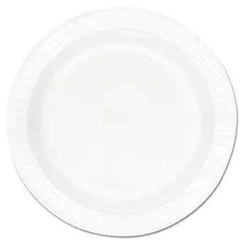 Dart Container - 10.25" 10PHQR Laminated Foam Plate, Pack of 500 - 4259912