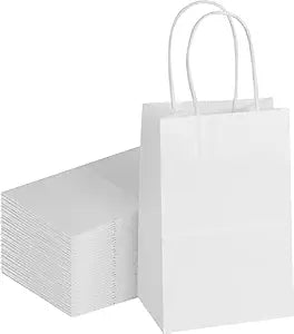 Karat - 7.01" x 4.41" x 12.99" White Paper Bag, Pack of 1000 - KAR120W
