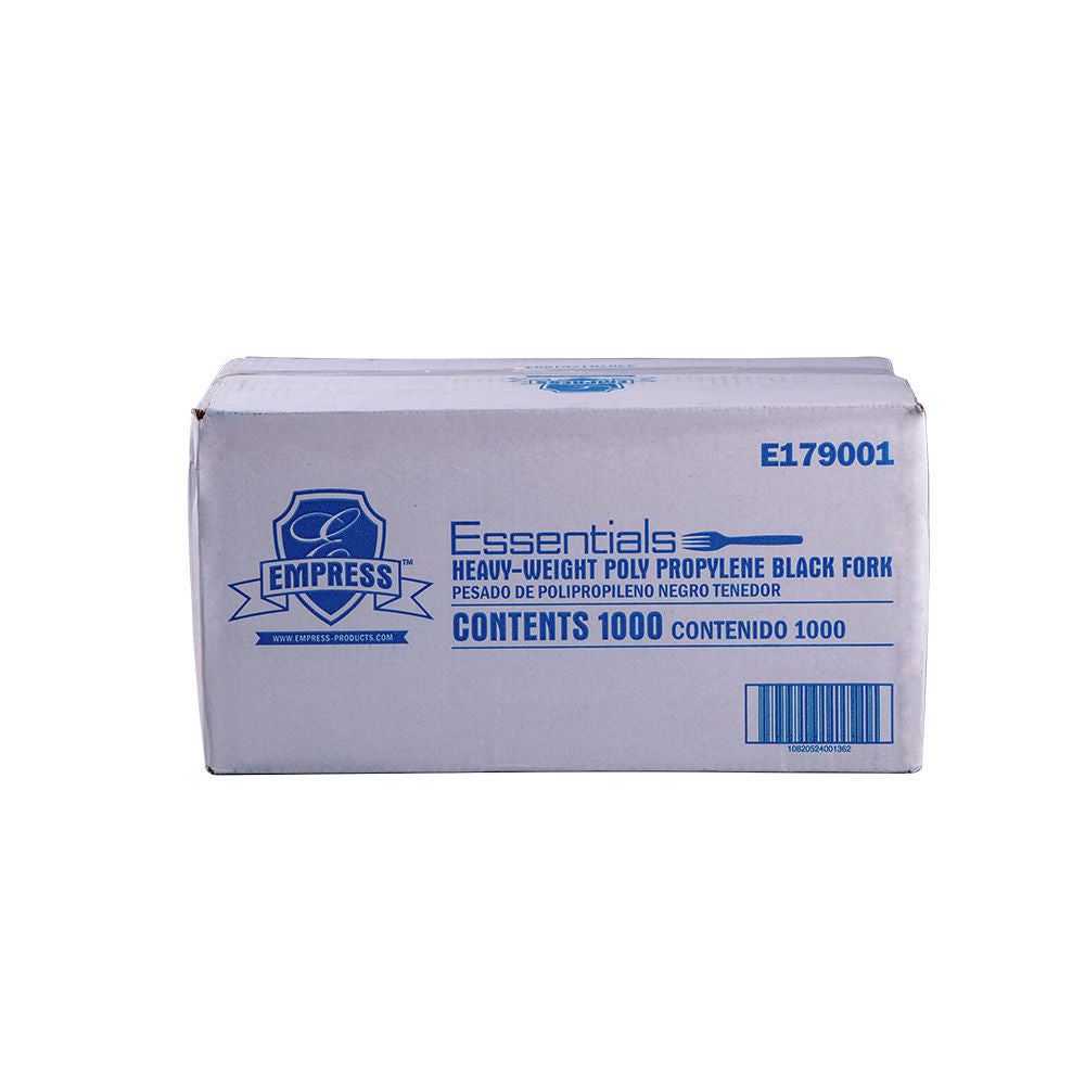 Empress - Heavy Weight Polypro Black Fork, Pack of 1000 - EMPE179001