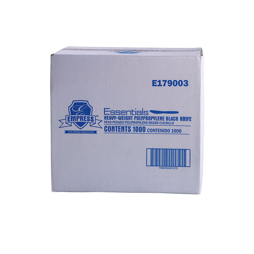 Empress - Heavy Weight Polypro Black Knife, Pack of 1000 - EMPE179003