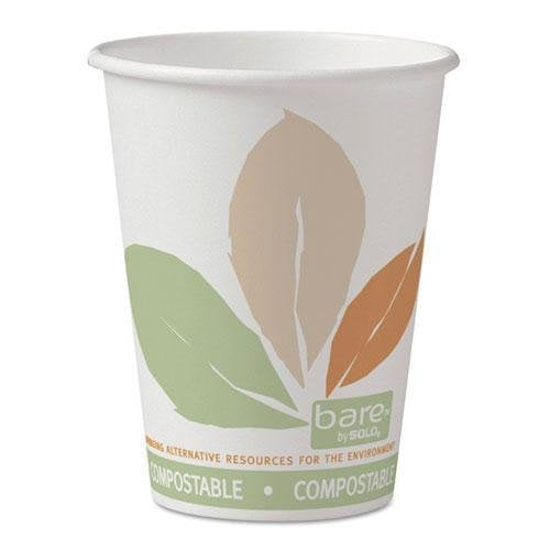 Dart Container - 12 Oz Bare Pla Paper Hot Cup, Pack of 1M/Cs - SCC412PLNJ7234