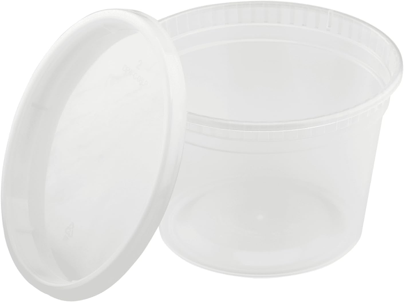 Karat - 16 Oz Polypropylene Round Injection Deli Container Combo, Pack of 240 - KARFPIMDC16PP