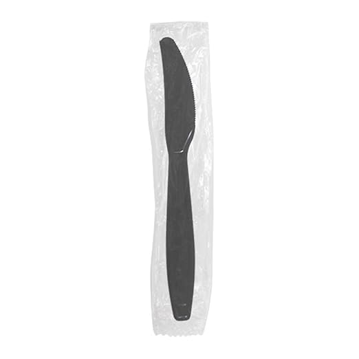 Karat - Polypropylene Black Heavy Weight Wrapped Knives, Pack of 1000 - KARU3531B
