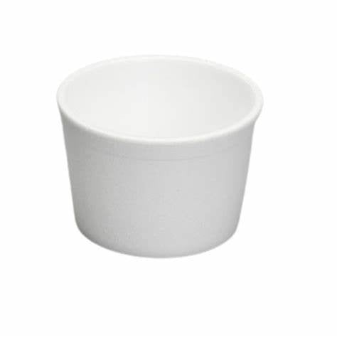 Genpak - 4 Oz White Fibracan Round Foam Conatiner, 1000/cs, 20cs/sk - 245400