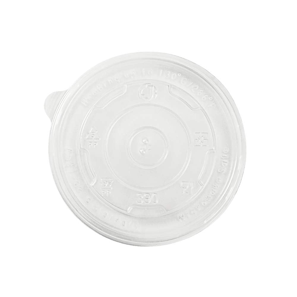Karat - Polypropylene 112 mm Rim Clear Flat Lid For 12 Oz Food Container, Pack of 1000 - KARCKDL100PP