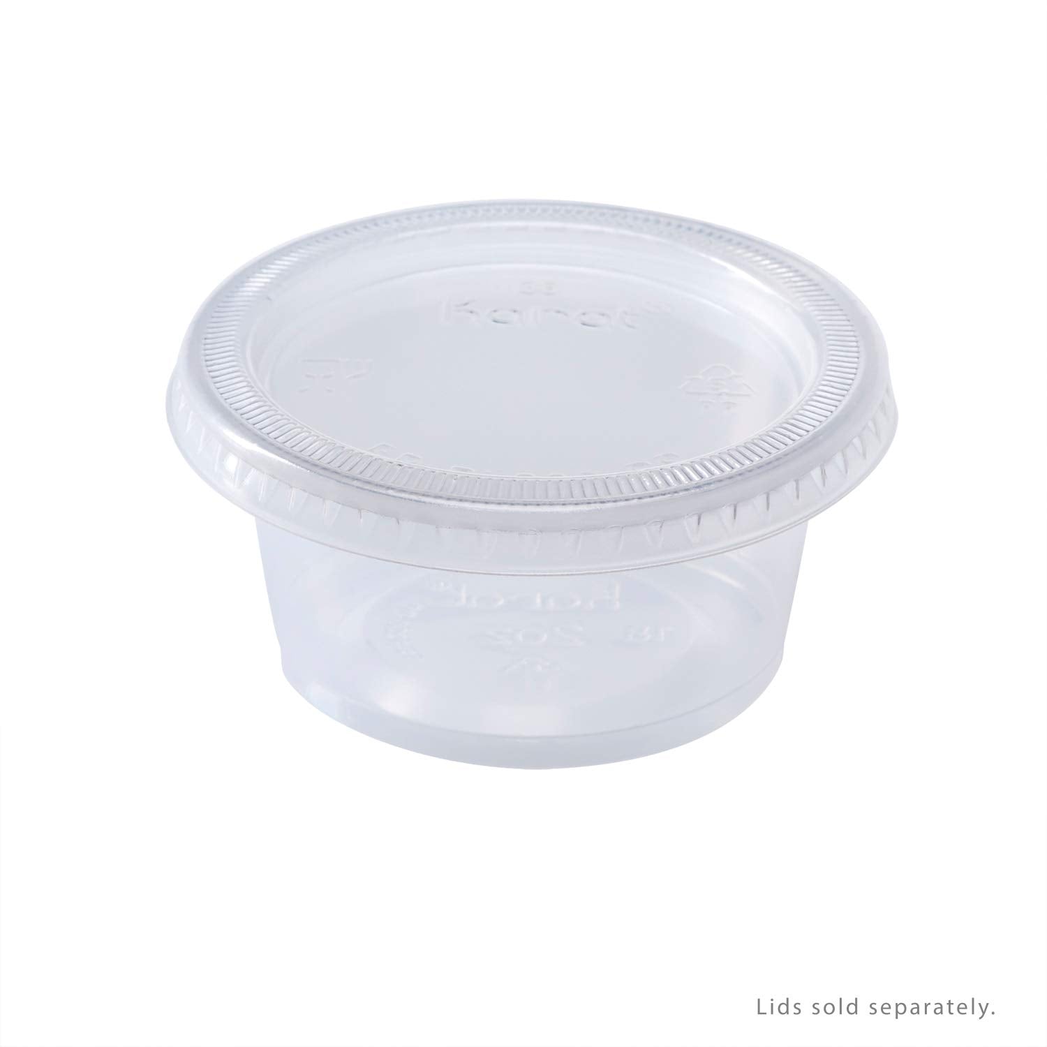 Karat - 2 Oz Plastic Clear Portion Cup, Pack of 2500 - KARFPP200PP