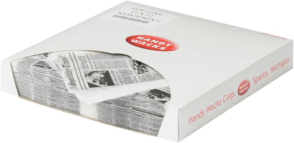 Handy Wacks Corp. - 12" x 12" Seafood Dry Wax Sheet, 1000/bx. 6bx/cs - HWCFDP12SEA