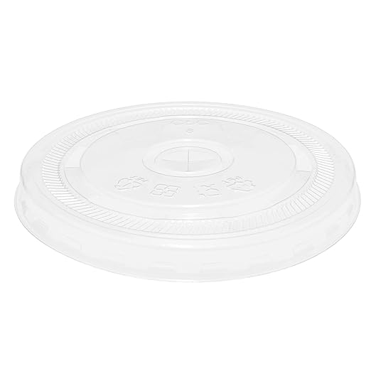 Karat - Polypropylene 95 mm Rim Clear Flat Lid For 8.5-24 Cups, Pack of 2000 - KARC3000