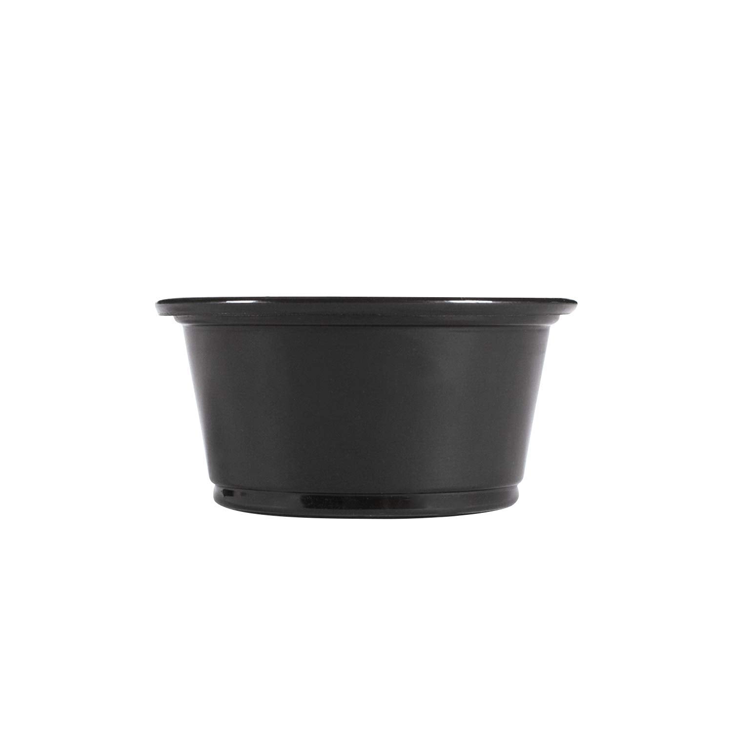 Karat - 2 Oz Plastic Black Portion Cup, Pack of 2500 - KARFPP200PPB
