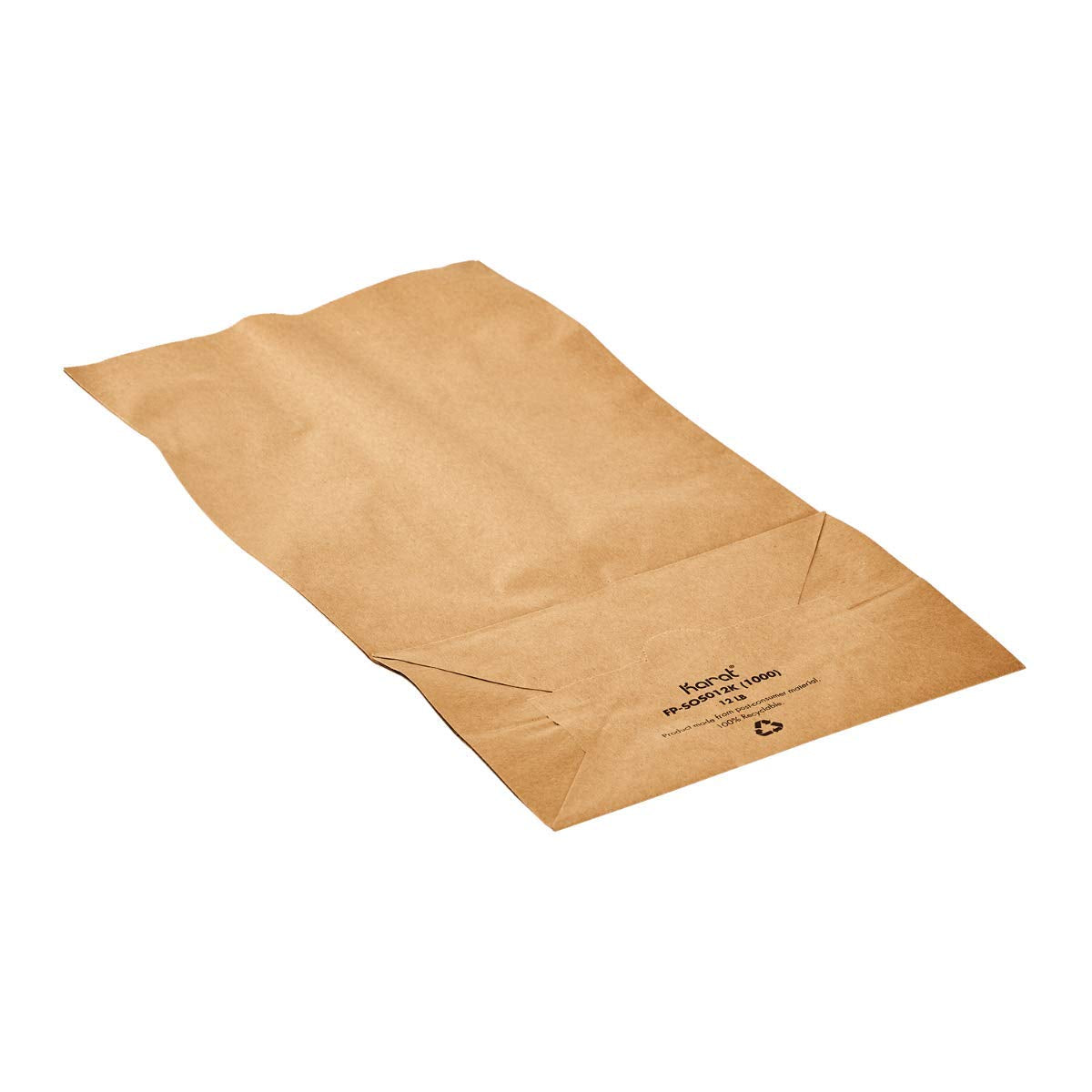 Karat - 7.01" x 4.41" x 12.99" Kraft Paper Bag, Pack of 1000 - KAR120K