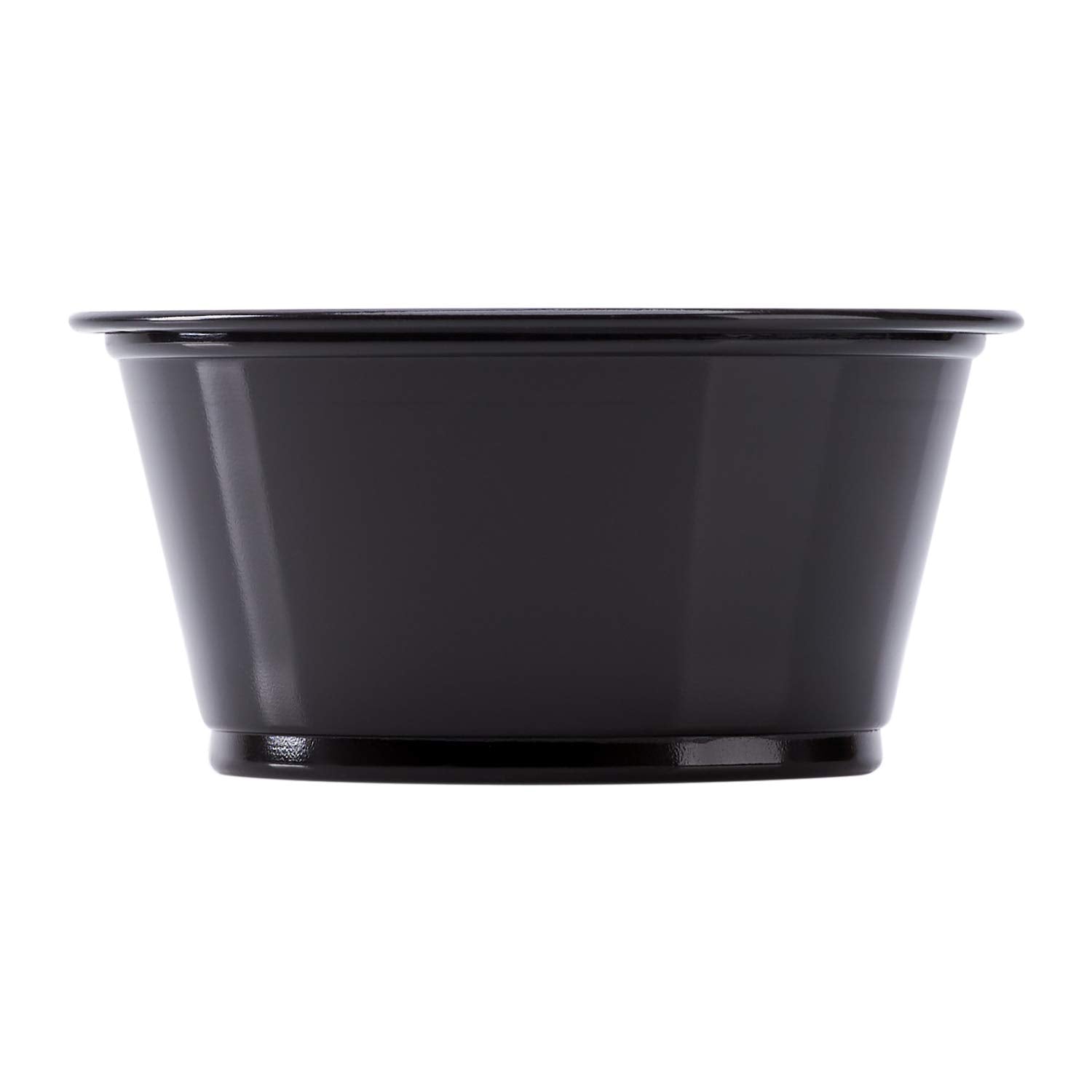 Karat - 3.25 Oz Plastic Black Portion Cup, Pack of 2500 - KARFPP325PPB