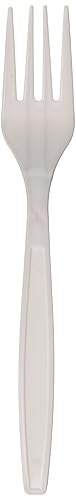 Karat - Polypropylene White Heavy Weight Fork, Pack of 1000 - KARU2030W