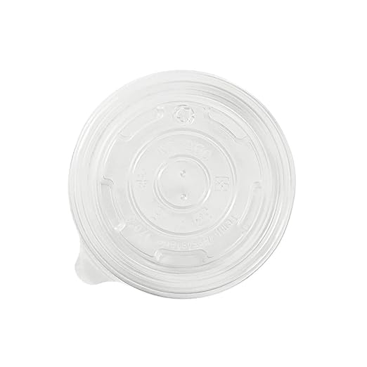 Karat - Polypropylene 95 mm Rim Vented Clear Flat Lids For 8 Oz Food Containers, Pack of 1000 - KARCKDL95PP