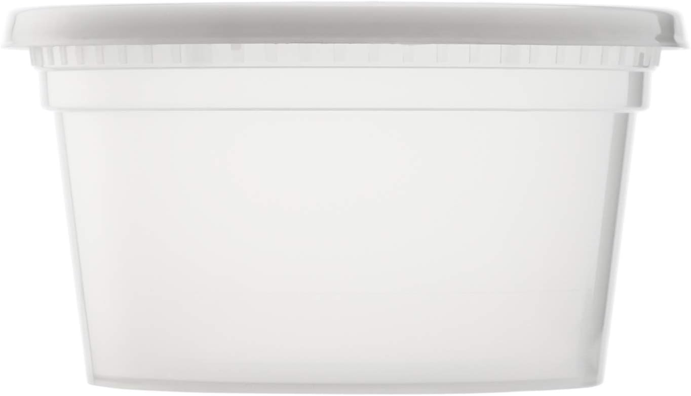 Karat - 12 Oz Polypropylene Clear Round Injection Deli Container Combo, Pack of 240 - KARFPIMDC12PP