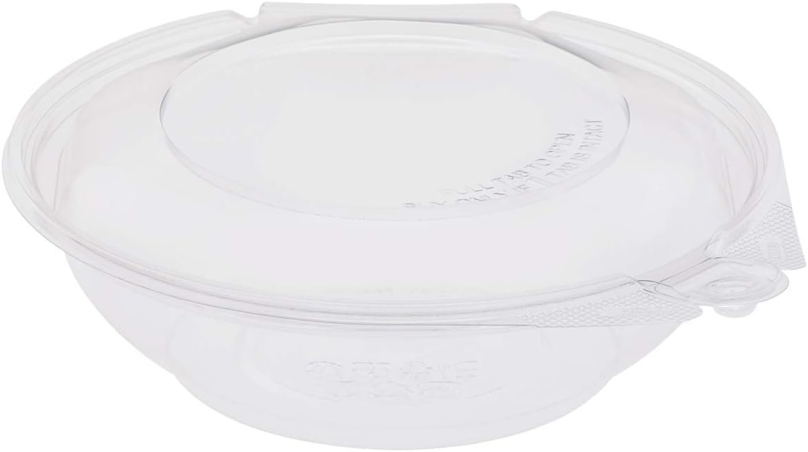 Karat - 16 Oz PET Dome Lid for 16 Oz Salad Bowl, 500/cs, 20/sk - KARFPBRL146