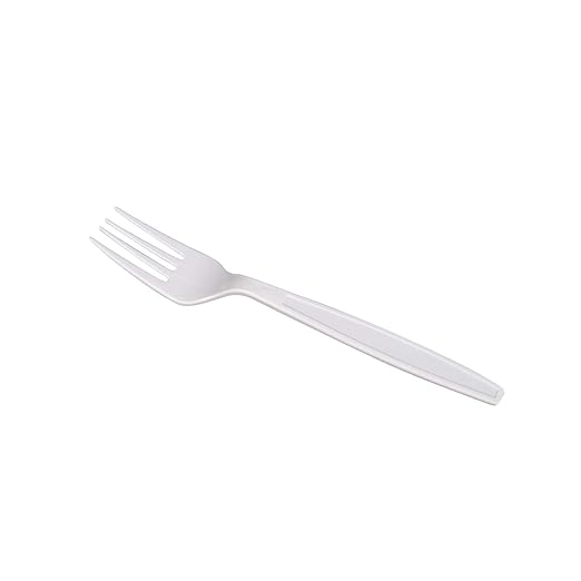 Karat - Polypropylene White Heavy Weight Fork, Pack of 1000 - KARU2030W