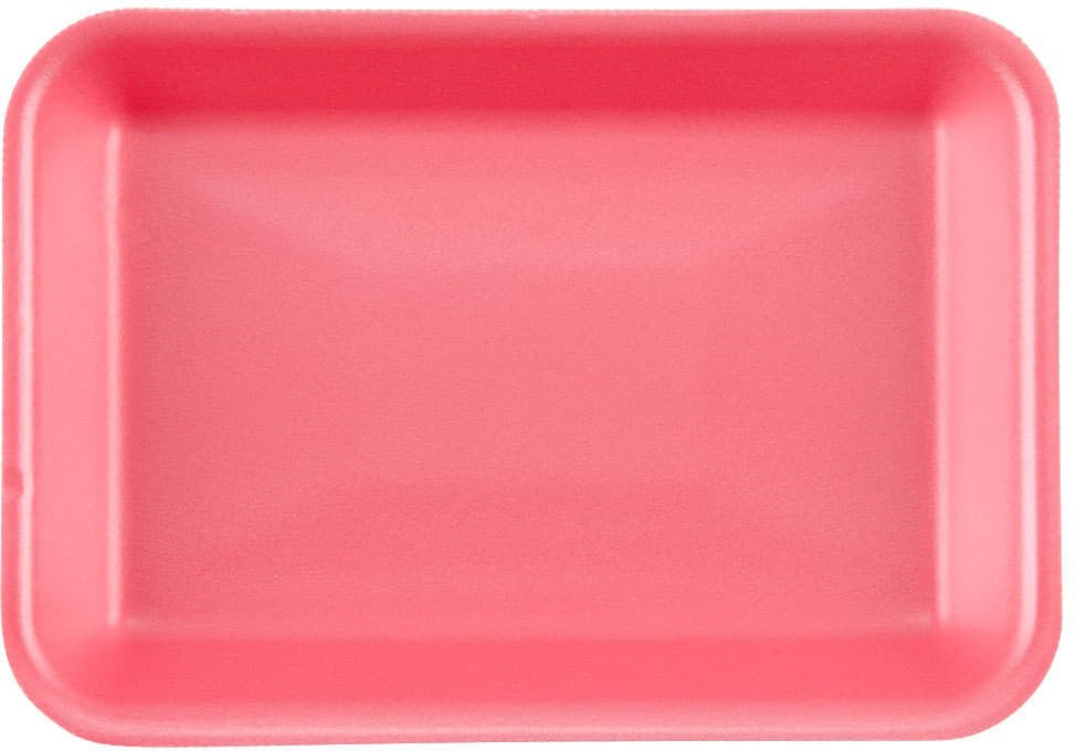 Dyne-A-Pak Inc. - 8.50" x 4.50" x 0.56" 17S Pink Foam Meat Trays, 1000/cs - 20101700