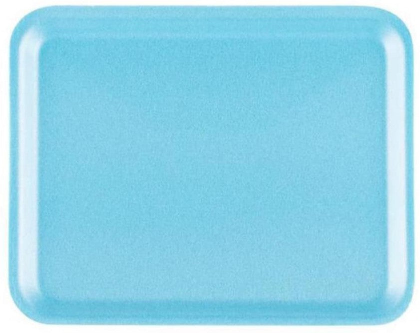 Dyne-A-Pak Inc. - 8.25" x 5.75" x 1" 2/2D Blue Foam Meat Trays,500/cs - 2010020B00