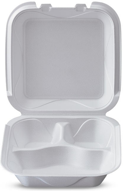 Darnel - 3 Compartments Foam Medium Vented Container - DU4053101V