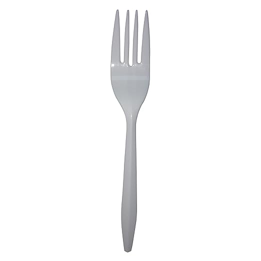 Empress - Polypro Medium Weight White Fork, Pack of 1000 - EMPE178001