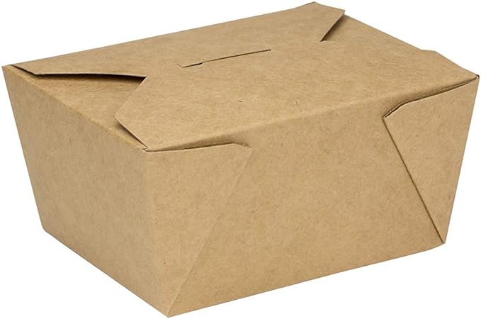 Karat - #3, 76 fl.oz. Kraft Paper Folding Take Out Box, Pack of 200 - KARFTG76K