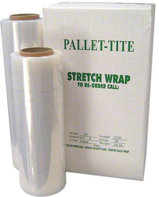 Western Plastics - 20" x 70G x 6000 ft PVC Pallet Wrap Roll with 2 sided Cling, 40/skid - WMF2070