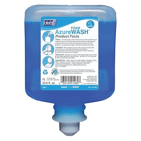 Deb Group - Deb Azure Foam Wash Hand Soap,1L, 1L/bt, 6bt/Cs - DEBAZU1L