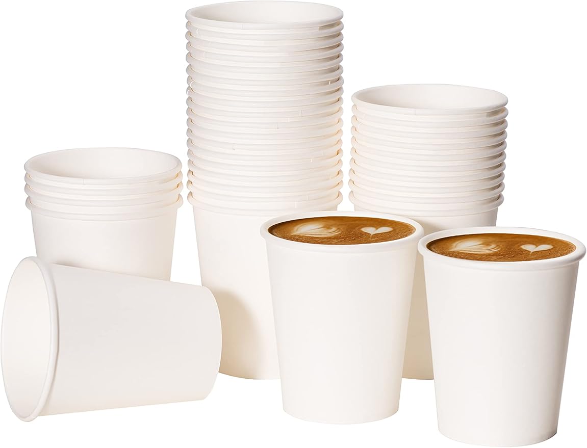 Raphael Marketing Group - 8 Oz Single Wall Stock Printed Paper Hot Drink Cup, Pack of 1000 - HPGPHDC8