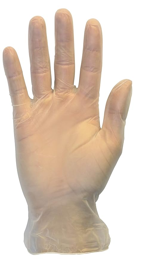 Safety Zone - Large Clear Powder-Free Safety Zone Vinyl Glove, 100/bx, 10bx/cs - TSZGVP9LG1