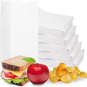 Duro - 14" X 3" X 21" White Paper Notion Bags, 500/cs - DUR14889