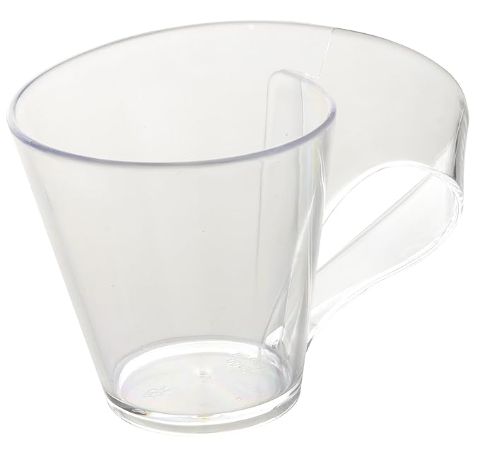 Fineline Settings - 8 Oz Clear Plastic Coffee Mug, Pack of 288 - FNL208CL