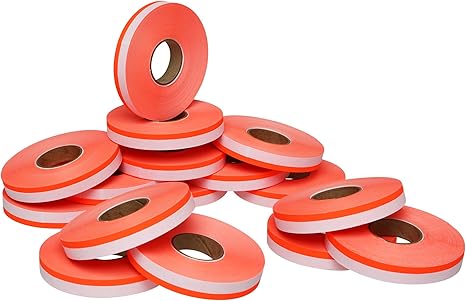 Bollin Label Systems - 1110 Monarch Label Red/Orange, 17,000/sl, 15sl/cs - BLN000578