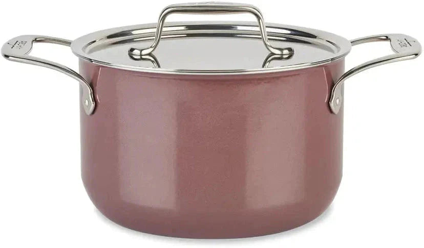All-Clad - FusionTec 4 QT Soup Pot with Lid Rose Quartz - 515445290