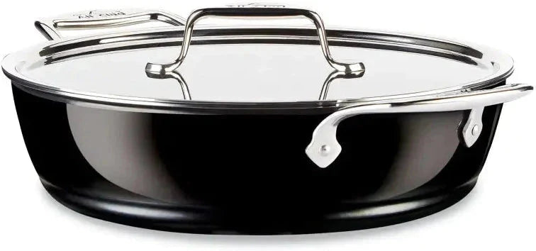 All-Clad - FusionTec 4.5 QT Non-Stick Universal Pan with Lid Onyx - 515425290