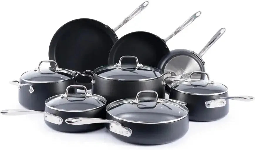 All-Clad - HA1 13 Pcs  Hard-Anodized Non-Stick Cookware - E113SB64