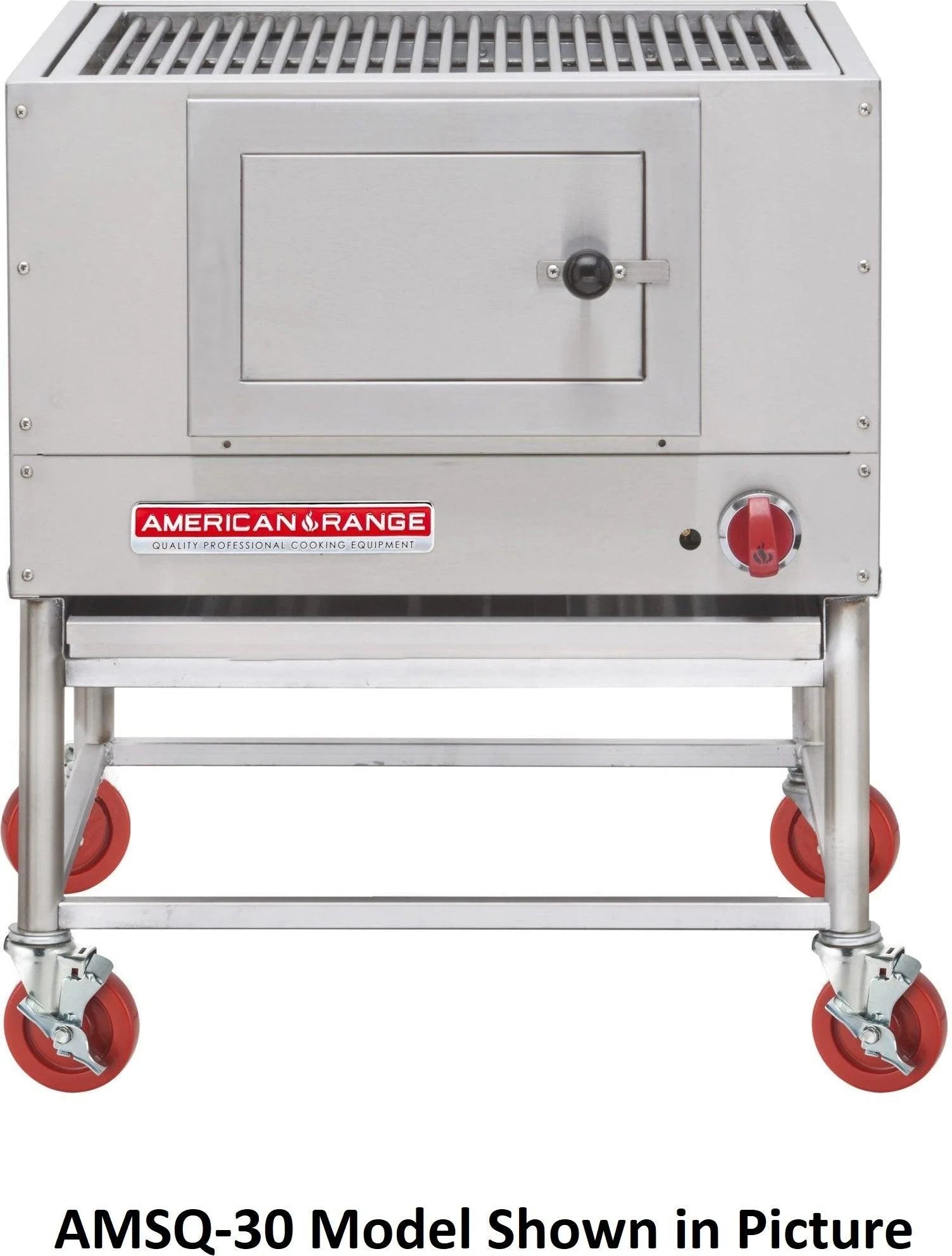American Range - 60" Stainless Steel Wood Fired Broiler with Log Lighter - AMSQ-60