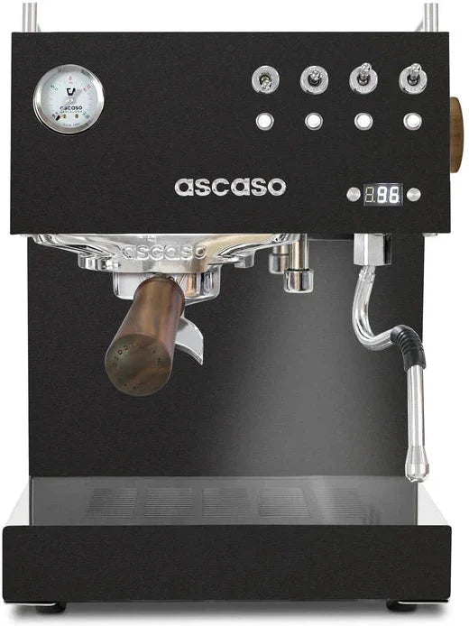 Ascaso - DUO PID Versatile Espresso Machine 120V, NEMA 5-15 Black/Wood - DU.309