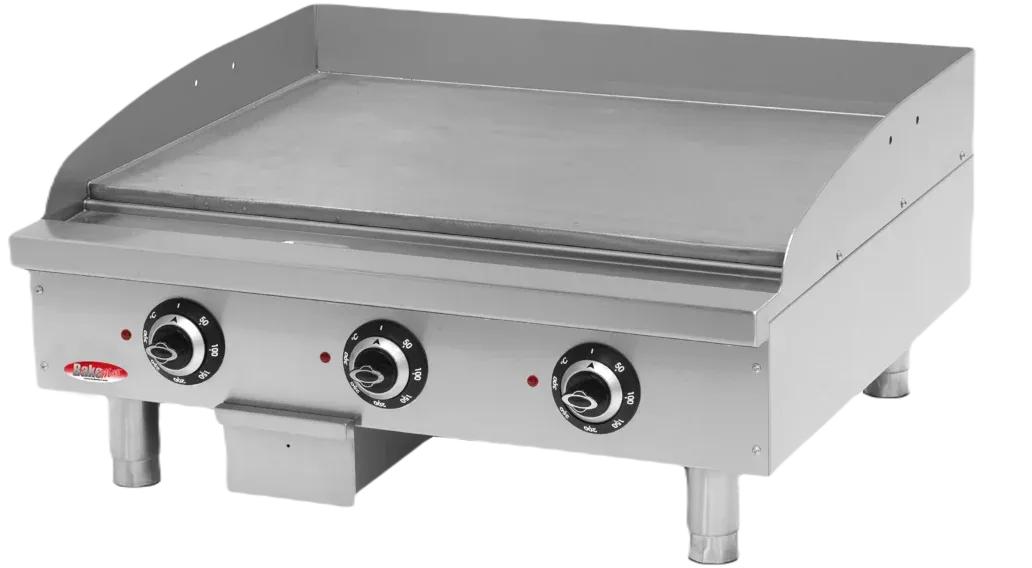 Bakemax - 36” Stainless Steel Countertop Electric Thermostatic Griddle - BMPLS7IE030