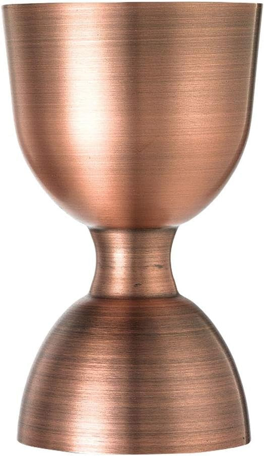 Barfly - 1 x 2 Oz Antique Copper Heavy-Duty Straight Rim Bell Jigger - M37006ACP