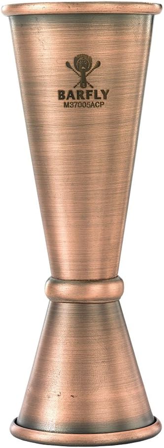Barfly - 1 x 2 Oz Antique Copper Japanese Style Jigger - M37005ACP