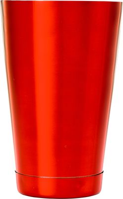 Barfly - 18 Oz Stainless Steel Red Half Size Cocktail Shaker/Tin - M37083RD